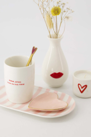 Koffiemok mam - wit/rood | Zusss 