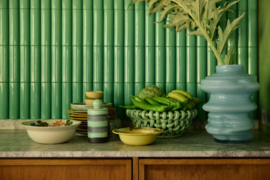 KST0315 | 70s ceramics: medium storage jar, river | HKliving - Medio oktober verwacht!