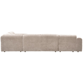 375075-N | Cloud hoekbank rechts - geweven chenille naturel | WOOOD