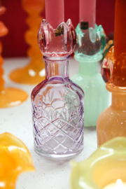 725689 | Patsye tulip bottle candleholder - purple | PTMD