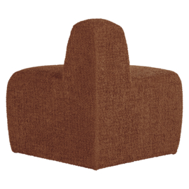 377901- WR | Mojo eetbank hoek rond rugleuning - wollig roestbruin | WOOOD