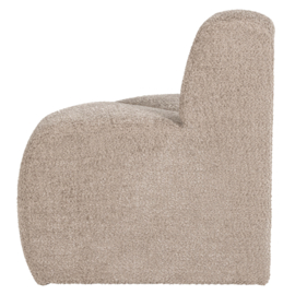 377901- WD | Mojo eetbank hoek rond rugleuning - wollig donkerzand | WOOOD