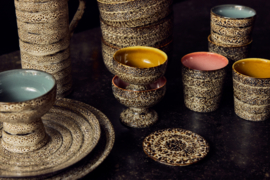 KST0355 | 70s ceramics: medium coupes, brew variation (set of 2) | HKliving - Medio oktober verwacht!
