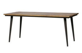 800934-N | Guild tafel naturel met zwart onderstel 180x90 | BePureHome