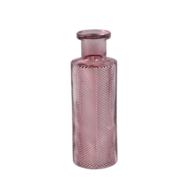 720838 | Sungdo striped vase - pink sprayed | PTMD 