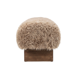 737182 | Hair bench with wooden legs - brown | PTMD