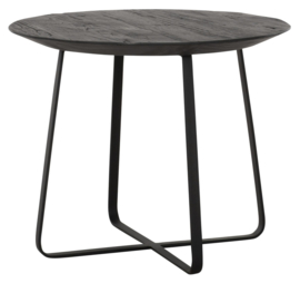 HI 301143 | salontafel Neptunes zwart medium - Ø50 cm | DTP Home