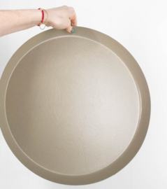DB1338 | Metalen dienblad leaves - sand | HomeBound by KY