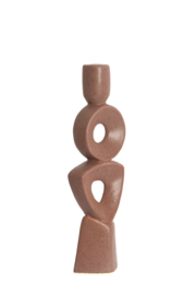 6085394 | Kandelaar 12x8x37 cm PICAR - terra | Light & Living