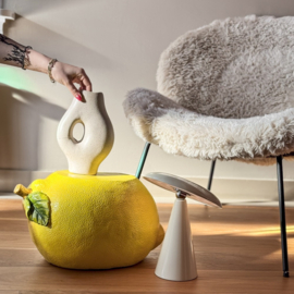 LK1249 | Bureaulamp Mush LED op accu, afneembare kap - beige | HomeBound by KY