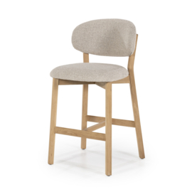 96257 | Barstoel Mikky - naturel/taupe | Eleonora