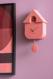 KA6094PI | Wall clock modern cuckoo Oro - rose tan | Karlsson by Present Time