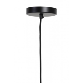 2926012 | Hanglamp LUCINDA mat zwart - Ø18x32 cm | Light & Living* - SHOWROOMMODEL, alleen afhalen!