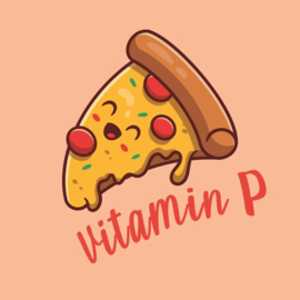 TE2755 | Tegeltje vitamin pizza | HomeBound by KY