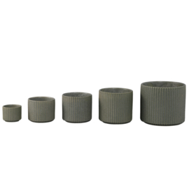 731948 | Renaud pot ribbed M - green | PTMD