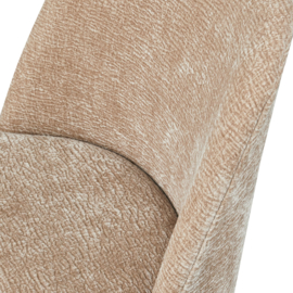 800816-SAC | Vogue eetkamerstoel - 3D Chenille sand/chrome | BePureHome