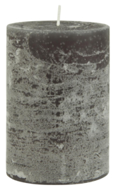 4176-16 | Rustic candle - dark grey Ø:7 H:10 | Ib Laursen