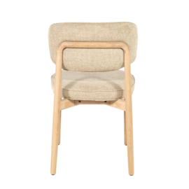 96601 | Stoel Rune - naturel/taupe | Eleonora