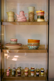 KST0156 | 70s ceramics: ristretto mugs, futurism (set of 4) | HKliving