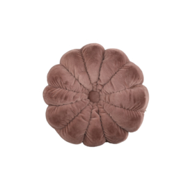 726212 | Lilymay flower cushion round - brown | PTMD