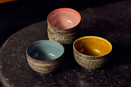 KST0356 | 70s ceramics: noodle bowls, brew variation (set of 4) | HKliving - Medio oktober verwacht!