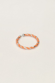 Gedraaide ring met oranje | My Jewellery