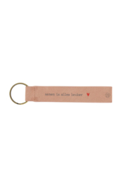 Sleutelhanger samen is alles leuker - poederroze | Zusss