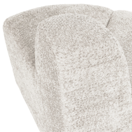 377901- WE | Mojo eetbank hoek rond rugleuning - wollig ecru | WOOOD