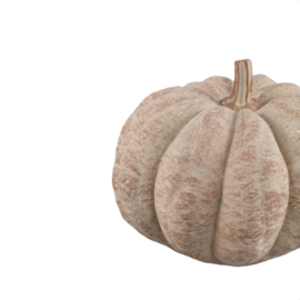 734732 | Yunis pumpkin shaped statue M - beige | PTMD 