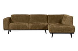 378655-BR | Statement hoekbank rechts - structure velvet brass | BePureHome