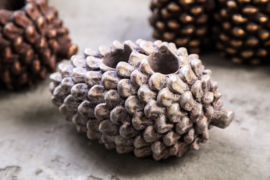 729249 | Pigna candleholder pinecone shape S - light | PTMD
