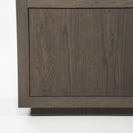 96268 | Kabinet Helsinki 200x220cm 2-delig 4-drs. 2 laden - bruin | Eleonora