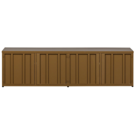377501-H | Level tv-meubel - metaal honinggeel 44x160cm | WOOOD