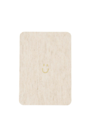 Linnen kaart met envelop - smiley | Zusss 