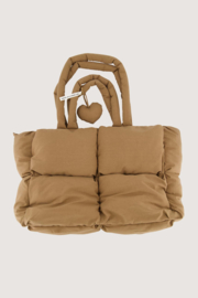 Gewatteerde tas met hartbedel - Hazelnut | Zusss - Binnenkort verwacht!!