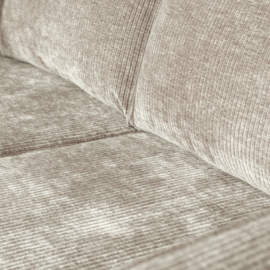 800543-D | Rodeo 3-zits bank - ribstof donkerzand | WOOOD