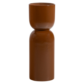 377817-H | Toval plantenstandaard/pot hoog - metaal hoogglans honinggeel | WOOOD