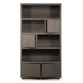 96266 | Kabinet Helsinki 120x220cm 4-drs. - bruin | Eleonora