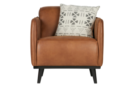 378670-09 | Statement fauteuil met arm - eco leer cognac | BePureHome