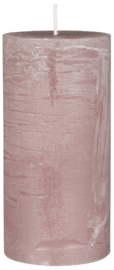 78024-38 | Rustic candle - malva Ø:6.8 H:14 | Ib Laursen 