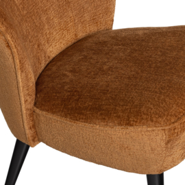 375690-TC | Sara fauteuil - structure velvet cognac | WOOOD
