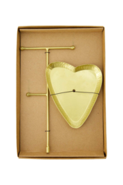 Sieradenrekje metaal hartje  - goud | Zusss 