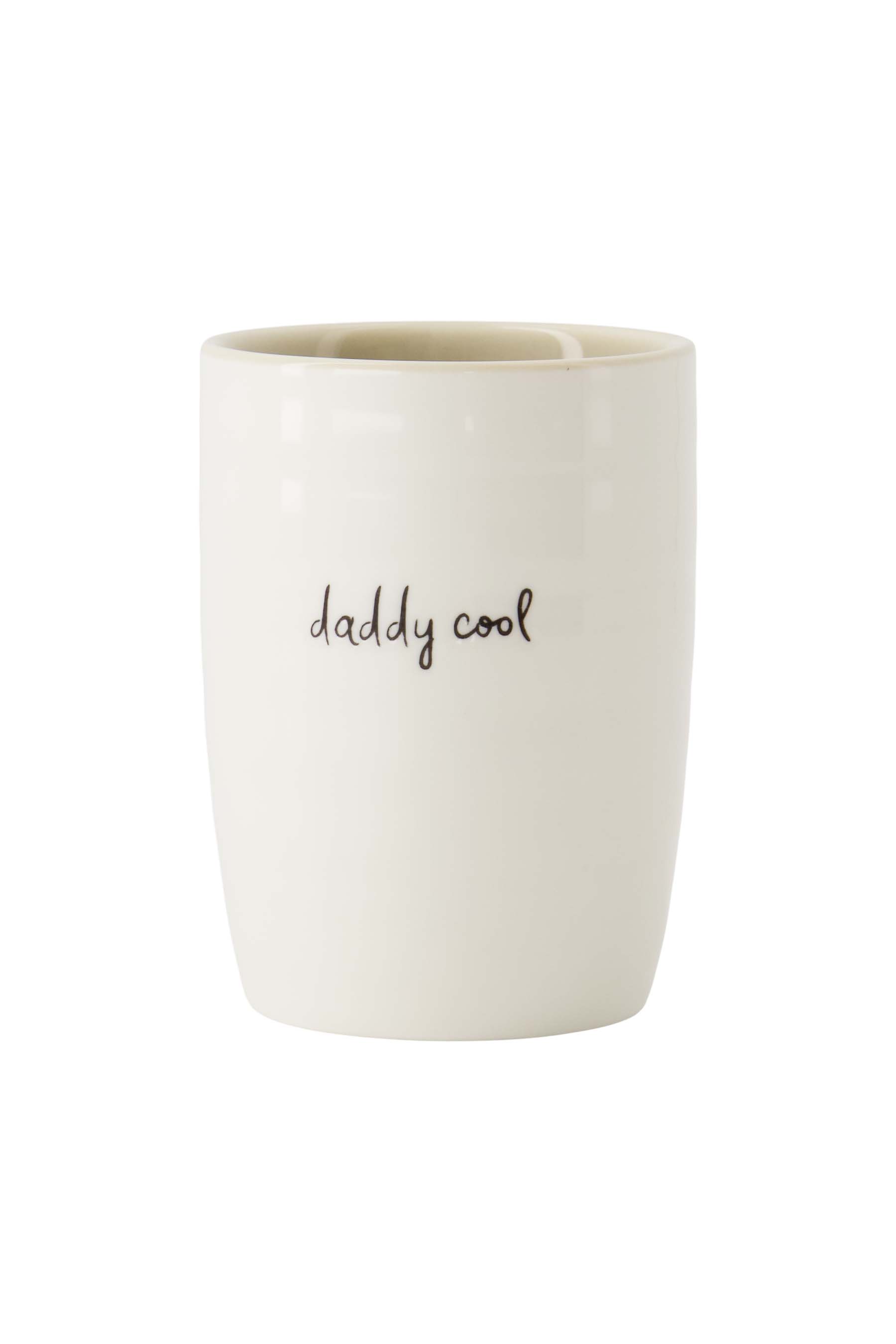 Koffiemok daddy cool - wit/zwart/zand | Zusss - Wordt verwacht!