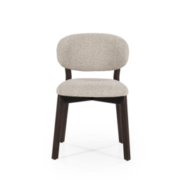 96255 | Stoel Mikky - bruin/taupe | Eleonora