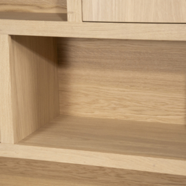 96287 | Kabinet Helsinki 120x220cm 4-drs. - naturel | Eleonora