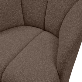 377463-BM | Mojo draaifauteuil - bouclé bruin melange | WOOOD