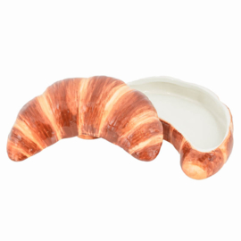 AS2975 | Aardewerk potje met deksel croissant | HomeBound by KY