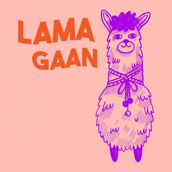 TE3027 | Tegeltje lama gaan | HomeBound by KY
