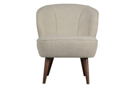 375690-T | Sara fauteuil - teddy off white | WOOOD