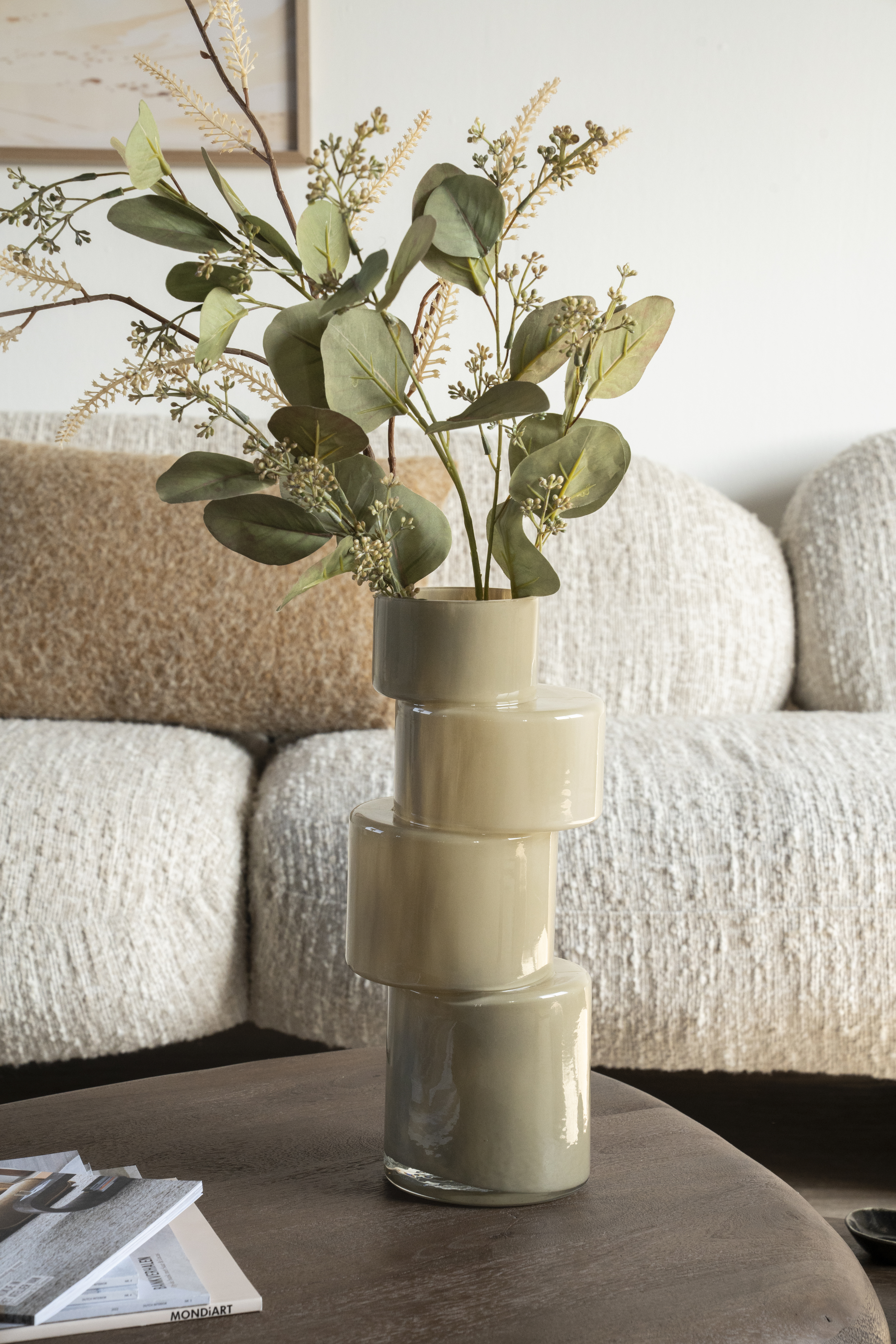 250085 | Vase Pila - sage green | By-Boo